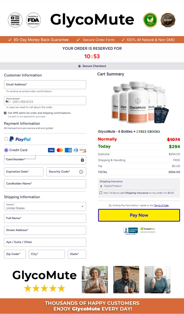 GlycoMute-checkout-page